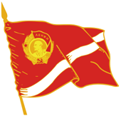 Значок Спартак флаг 2